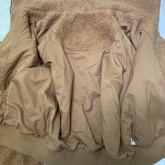 Apiece Apart Amager Sherpa Bomber Jacket, Size Medium - Picture 3 of 8